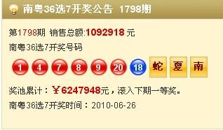 今日36选7开奖结果揭晓，幸运儿或将诞生！
