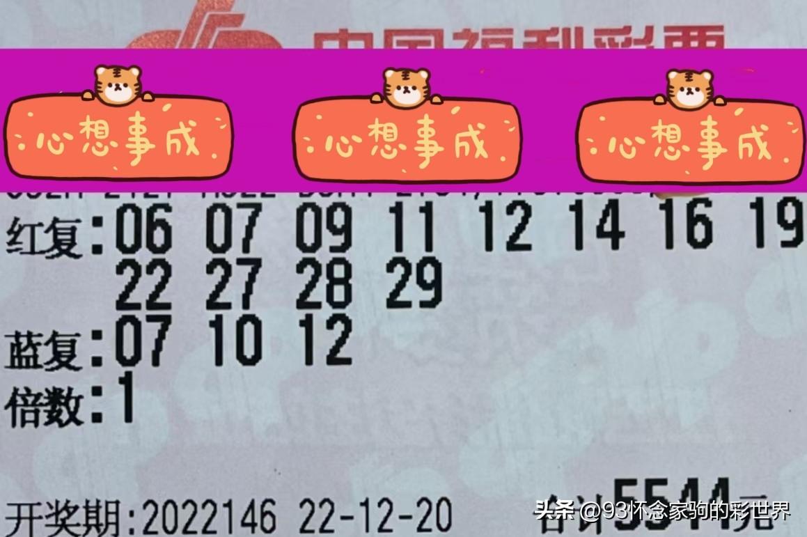 双色球第22146期开奖结果揭晓，幸运与期待的重逢