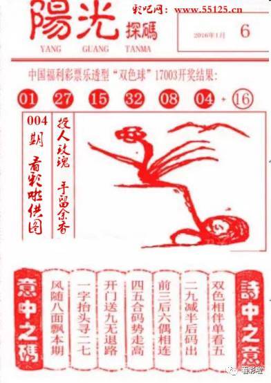 今日双色球阳光探码图74期，解析与预测