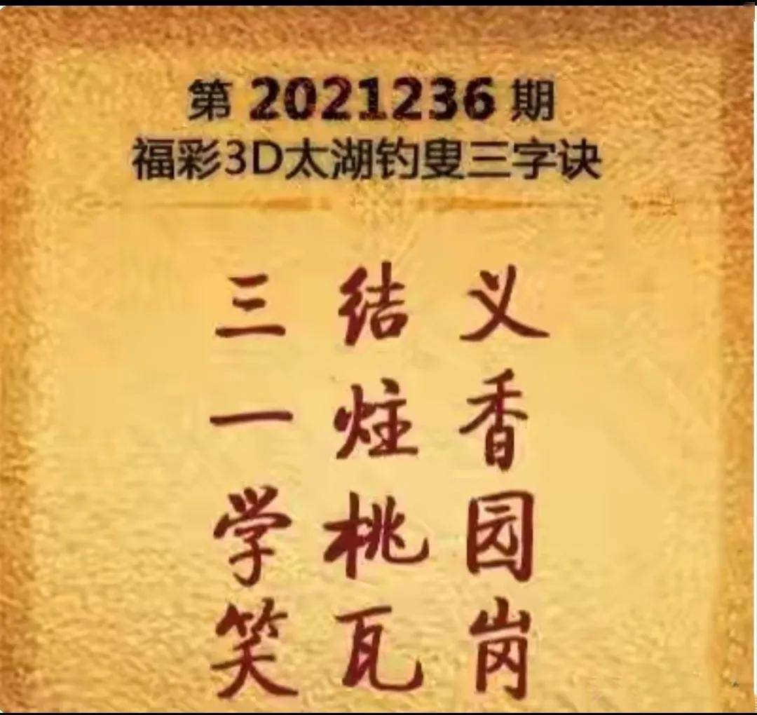 中国福利彩票3D今日太湖字谜揭秘——探索幸运之门