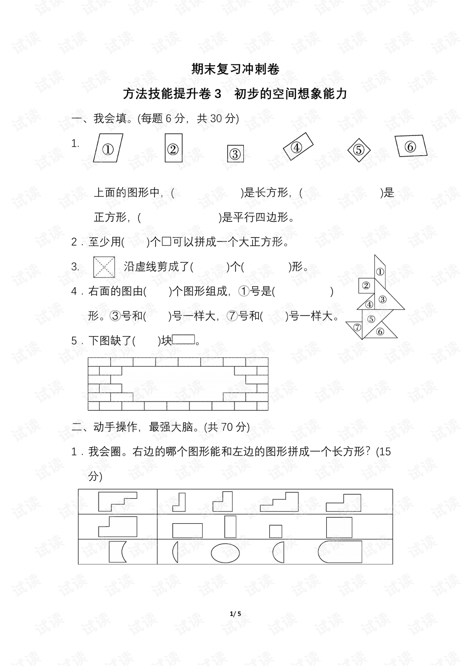 大班数学教案，双色花儿开——空间感知与计数能力训练
