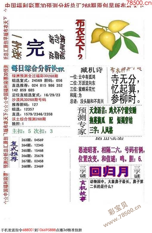 天宇多字和值图谜与3D布衣天下，探索与解析