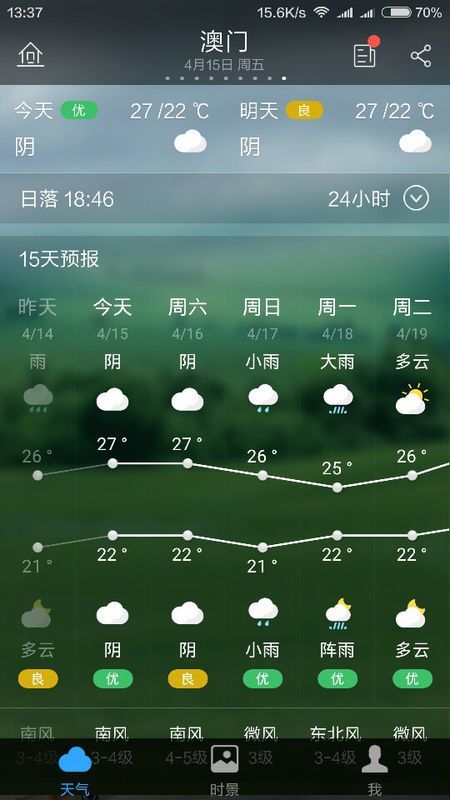 澳门最新天气预报实况视频一览表与六月天气汇总解析